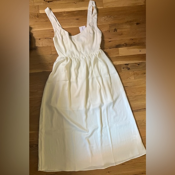 WeWoreWhat Corset MIDI Dress in whisper white NWT - Picture 3 of 7